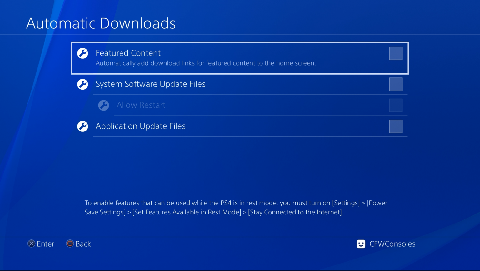 how to update file for reinstallation ps4